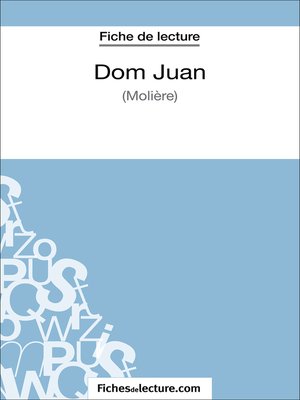 cover image of Dom Juan de Molière (Fiche de lecture)